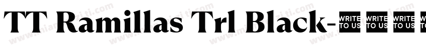 TT Ramillas Trl Black字体转换